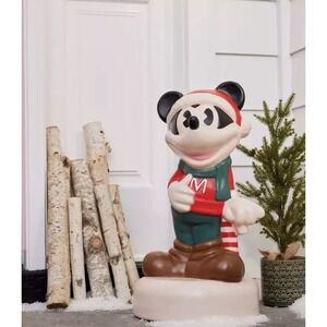 Disney Parks Holiday 2022 Giant Mickey Mouse Light Up Blow Mold Figure 24" (NEW)